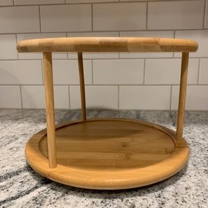 Bamboo Wood 2-Tier 10" Kitchen Turntable